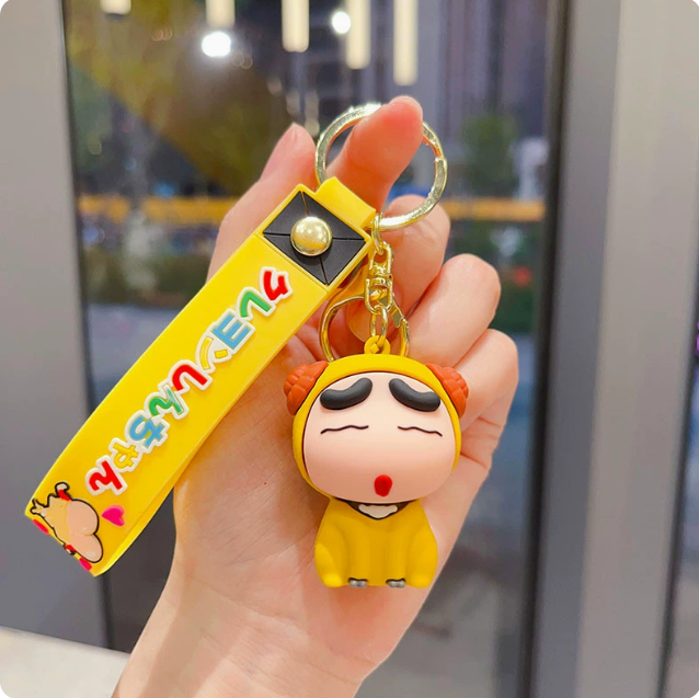 Móc khóa Em bé Trai cosplay cừu vàng - dây dài 11cm mô hình cao 6cm - nặng : 50gram - SKU: moc188 - (Vat: MK001) -  K76-T3-S6