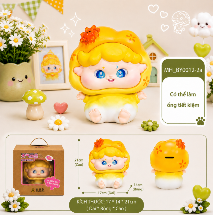 Mô Hình Các Con Vật Cosplay Thời Tiết Size KT 17*14*21cm - SKU : MH-BY0012-2 - (VAT: 002-09-110)