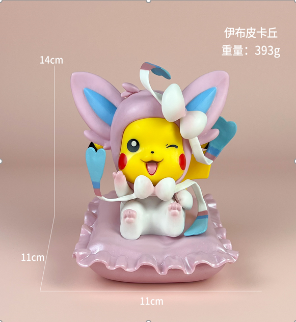 Mô Hình Pokemon pikachu cosplay bản cao cấp - Cao : 14cm - Nặng : 400gram - Figure pokemon - No Box n4-k1-bl2