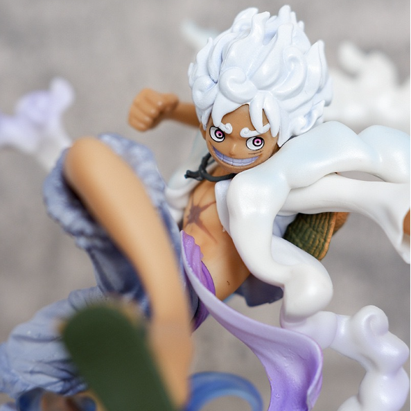 Hàng Cao Cấp - Mô hình OnePiece Luffy gear 5 trạng thái chiến đấu - Cao 21cm - nặng 1000gram - Figure One Piece - Hộp Carton - N1-K54-T5-S3