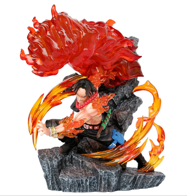 Mô Hình OnePiece ACE Cú đấm Lửa siêu ngầu - Cao 17cm - rộng 14cm - nặng 670gram , Figure OnePiece - có hộp màu - K18-T3-S11