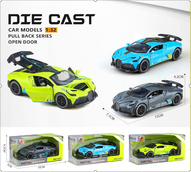 Mô Hình xe oto Bugatti Divo hợp kim , tỉ lệ 1:32 - Dài 15cm - rộng 7.1cm - cao 4.2cm - SKU : oto-3241B - ( Vat : 003-01-70 )