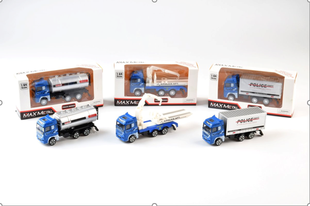 Mô Hình 3 Oto Xây Dựng Xanh hợp kim , tỉ lệ 1:64 - Dài 12cm - rộng 3.5cm - cao 5cm- SKU : oto-CF17-P10 - ( Vat : 003-01-20 )