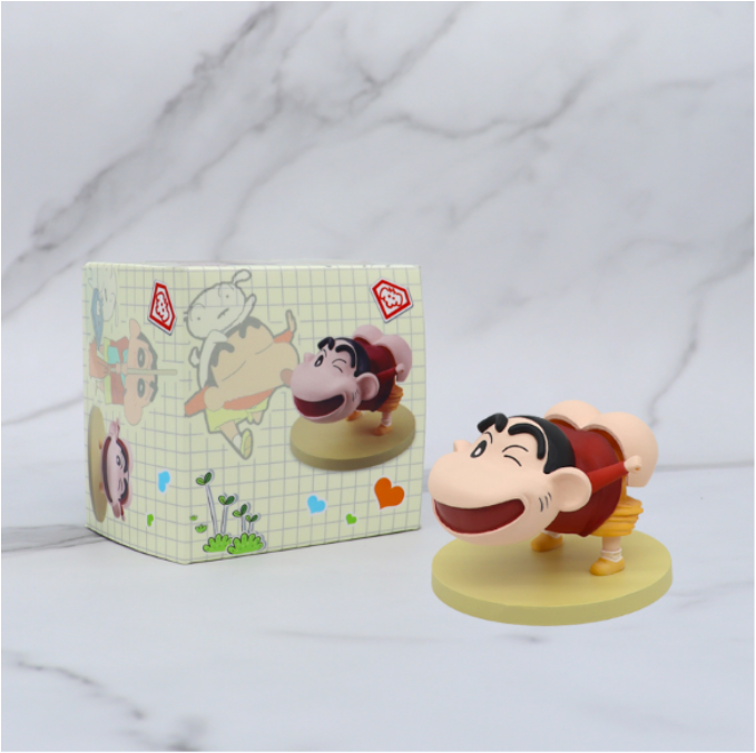 mô hình shin bút chì lắc mông - cao : 6cm dài 8cm - figure shin - hộp màu - N1-T2