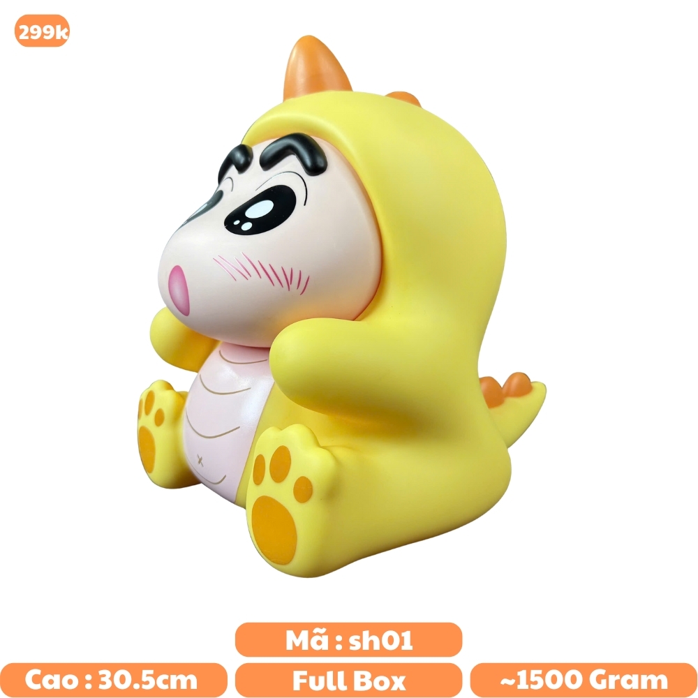 Mô Hình Em bé Trai cosplay Khủng Long Vàng - Cao 30.5cm - nặng 1500gram - Figure Cậu Bé Bút Chì - Hộp Màu - (VAT 002-05-200)  - K25-T4-S4