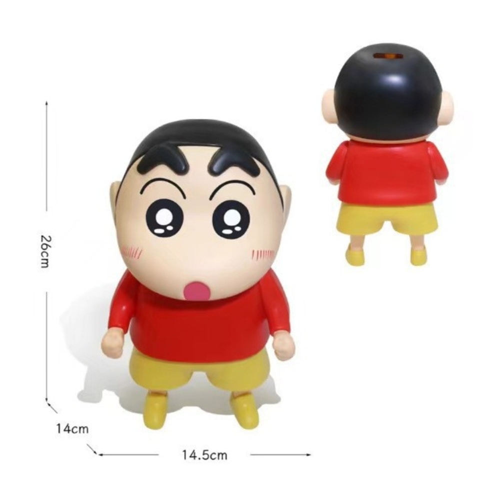 Hàng Rỗng Nhẹ - Mô Hình Shin áo đỏ dáng đứng - Cao : 26cm - Nặng 300gram - No Box