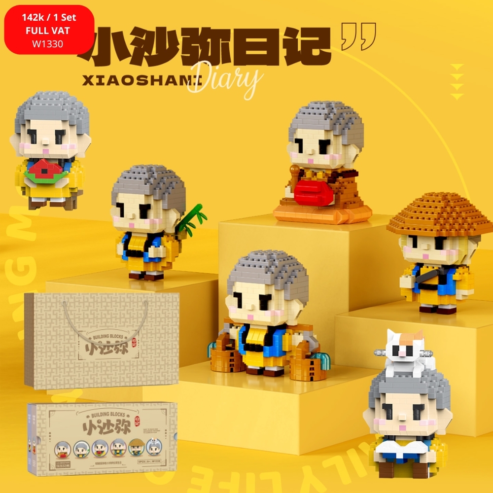 ( Giá 1 con - Bộ 6 con - Đặt Số Lượng 6 ) Đồ Chơi Lắp Ghép Lego ComBo 6 Mẫu Nhân Vật Sư Thiếu Lâm Tự - Full Box - Sku : LG-W1330 ( VAT 001-C6-90 ) K121-T1-S2,s3