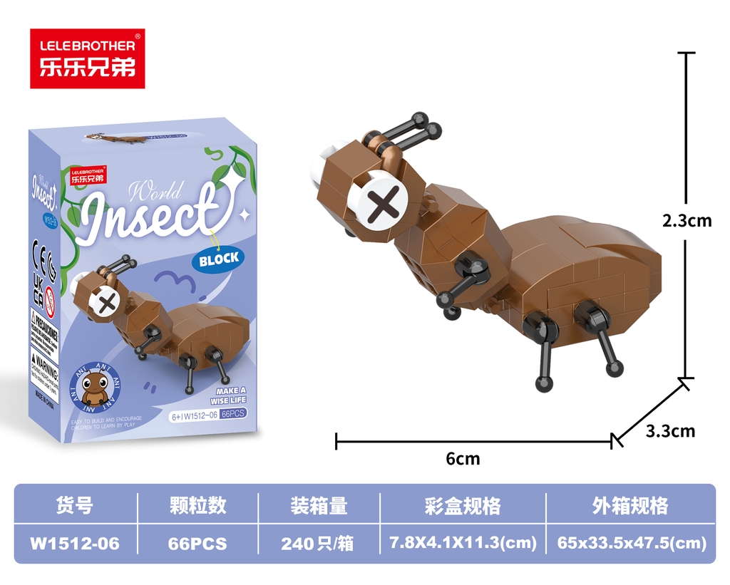 Combo 3 Bộ Lắp Ghép Côn Trùng. SKU:  LG-W1512-06-C - ( VAT 001-C3-17 ) - K108-T1-S16