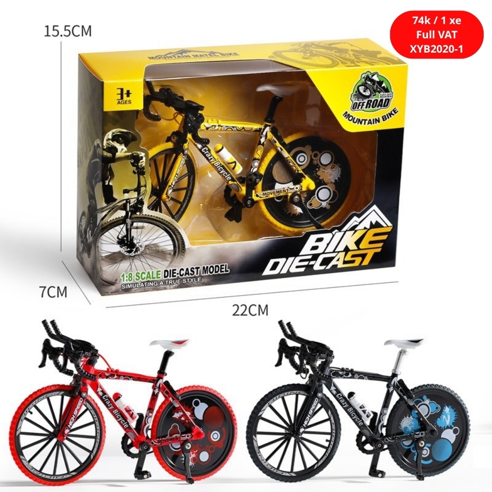 Mô Hình xe đạp đua full bánh sau 1:8 Hợp kim - Dài 19.5cm - rộng 6cm - cao 11.5cm - nặng ~ 300gram - FULL BOX : box màu SKU : XYB2020-1 - (VAT: 003-04-40)