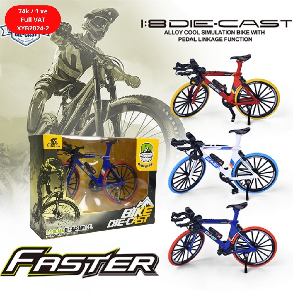 Mô Hình xe đạp đua tỉ lệ 1:8 - Dài 19.5cm - rộng 5cm - cao 12cm - nặng : 200gram - FULL BOX . SKU : XYB2024-2 - (VAT: 003-04-40)