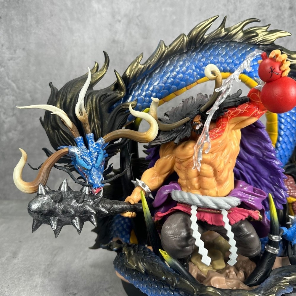 Hàng Loại 2 - Mô Hình OnePiece Kaido có rồng siêu đẹp cao 33cm - Figure OnePiece - Có Hộp Carton - N2