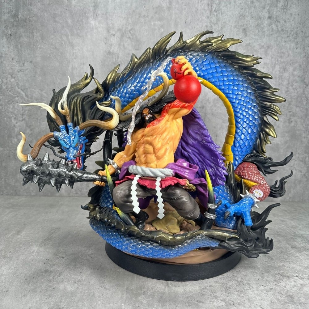 Hàng Loại 2 - Mô Hình OnePiece Kaido có rồng siêu đẹp cao 33cm - Figure OnePiece - Có Hộp Carton - N2