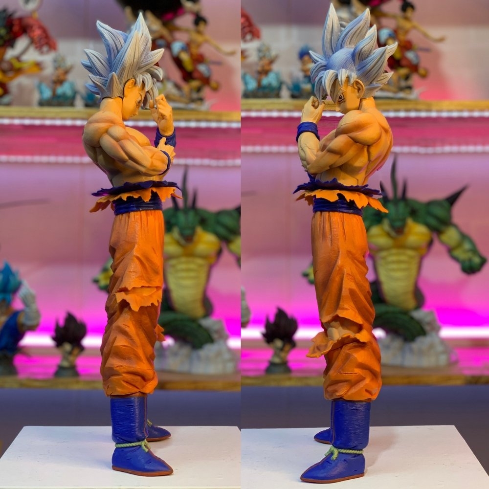 Mô Hình DragonBall SonGoku dáng đứng siêu ngầu có 2 đầu thay thế - cao 45 cm - Figure DragonBall - Có Hộp Carton - N1-K23-T3-S3