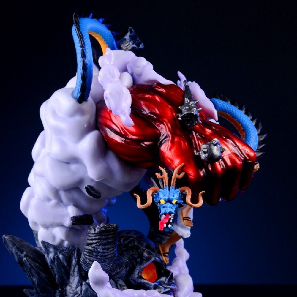 Hàng Loại 1 - Mô Hình OnePiece Luffy nika gear 5 ( tay đỏ ) đại chiến kaido cao 22cm nặng 1kg , Figure OnePiece - có vỏ hộp màu N1-K34-T4-S3