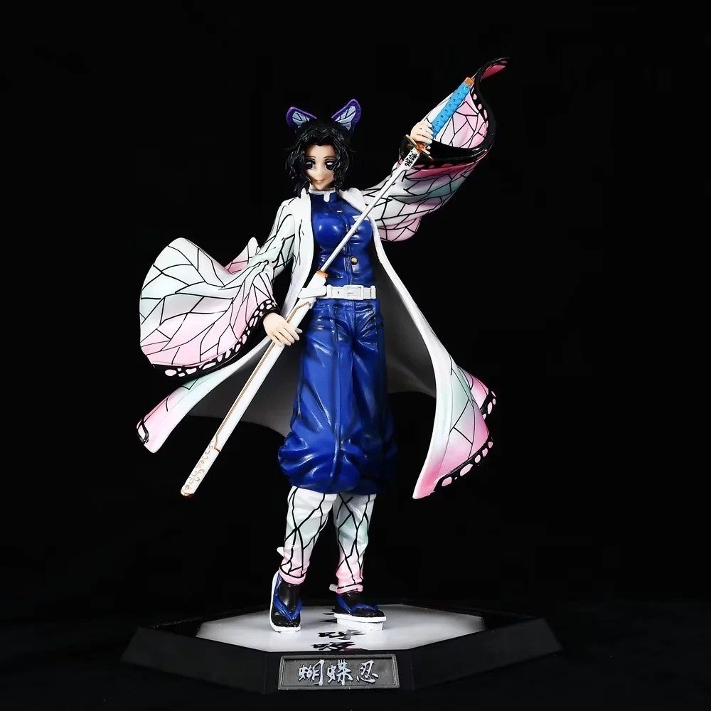 Hàng Box Nhựa - Mô Hình Kimetsu No Yaiba Shinobu dáng đứng chiến đấu cao 29cm nặng 800 gram - Figure Thanh gươm diệt quỷ - Có Vỏ Hộp màu - N4-K1-BL1 - N1-K19-T1-S2