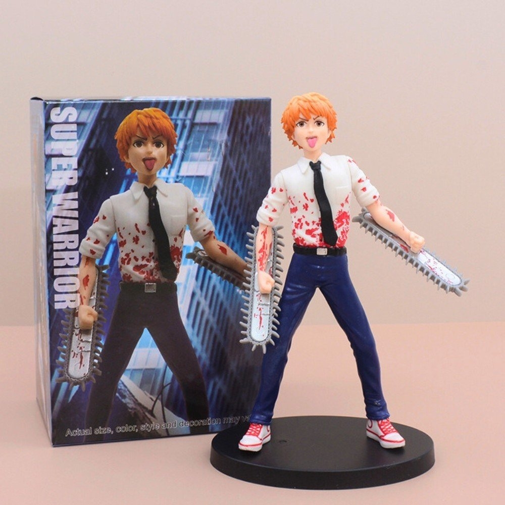 Mô Hình Chainsaw Man Denji hóa hình dáng đứng siêu đẹp - cao 18cm nặng 300g - Figure Chainsaw Man - Có hộp màu -