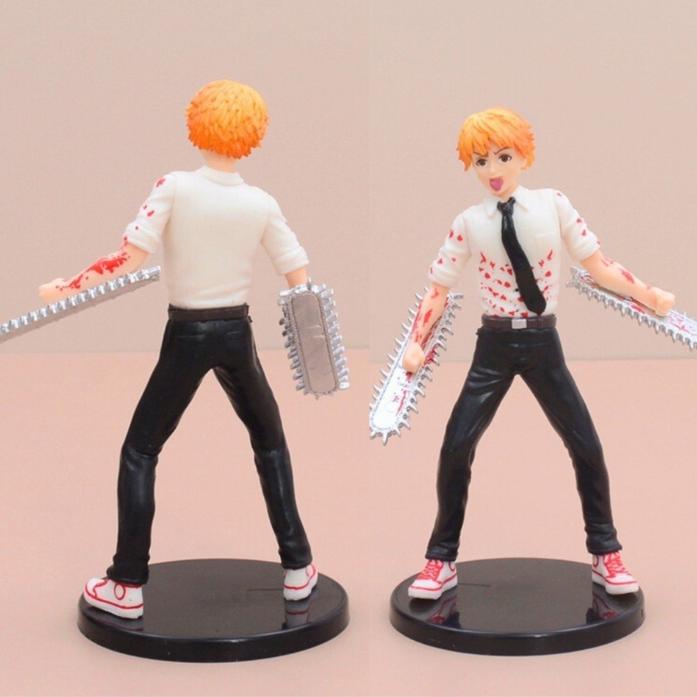 Mô Hình Chainsaw Man Denji hóa hình dáng đứng siêu đẹp - cao 18cm nặng 300g - Figure Chainsaw Man - Có hộp màu -