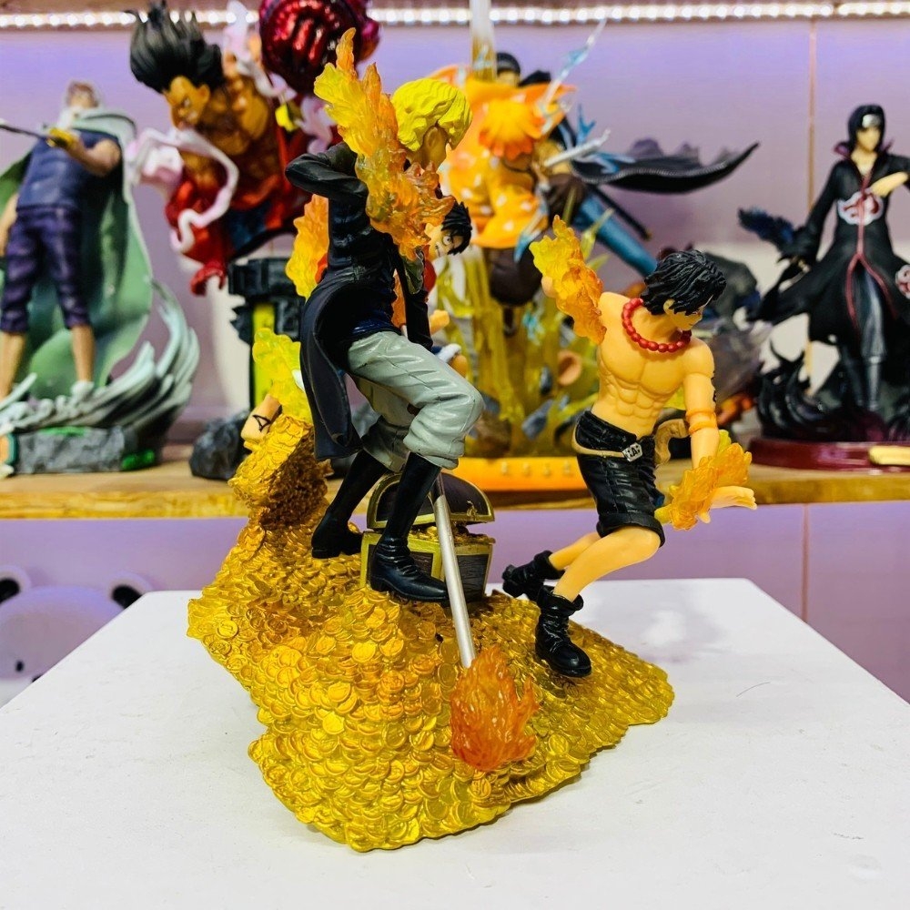 Mô Hình OnePiece Combo 3 anh em Luffy Sabo Ace bản quốc dân - cao 18 cm - nặng 300 gram - OnePiece - Có hộp màu T4-K7-S4
