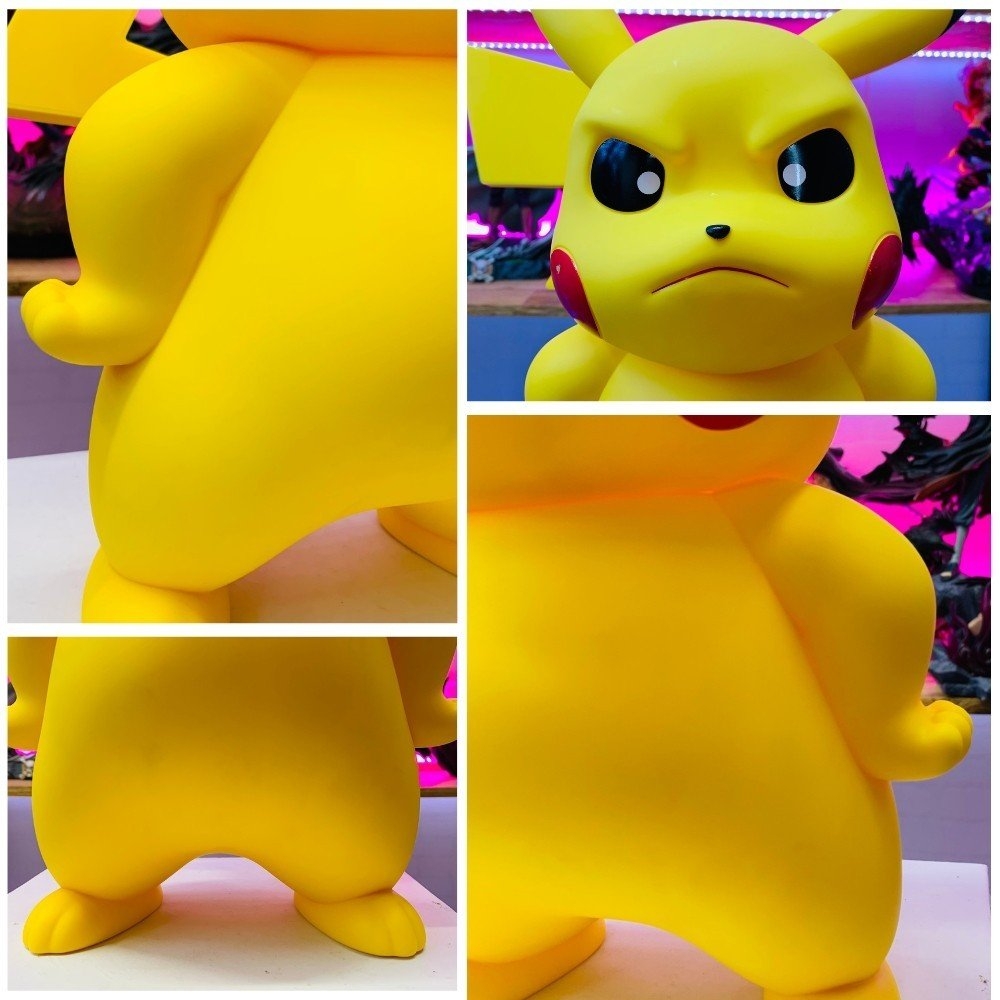 Hàng Loại 1 - Mô Hình đồ chơi -  Pikachu siêu to khổng lồ - cao 38cm rộng 18cm nặng 1.5kg - Pokemon - Bộ Pokemon - Có Vỏ Hộp màu - N1-K38-T3-S3