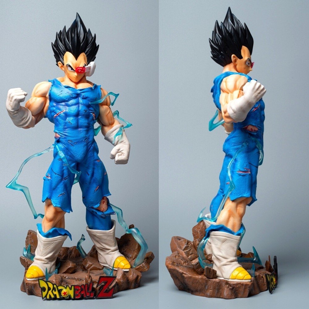 Mô Hình Dragon Ball Vegeta chiến đấu siêu ngầu có 2 đầu thay thế có led + 2 tay thay thế cao 47cm nặng 3.5kg7  - Figure DragonBall - Có hộp màu