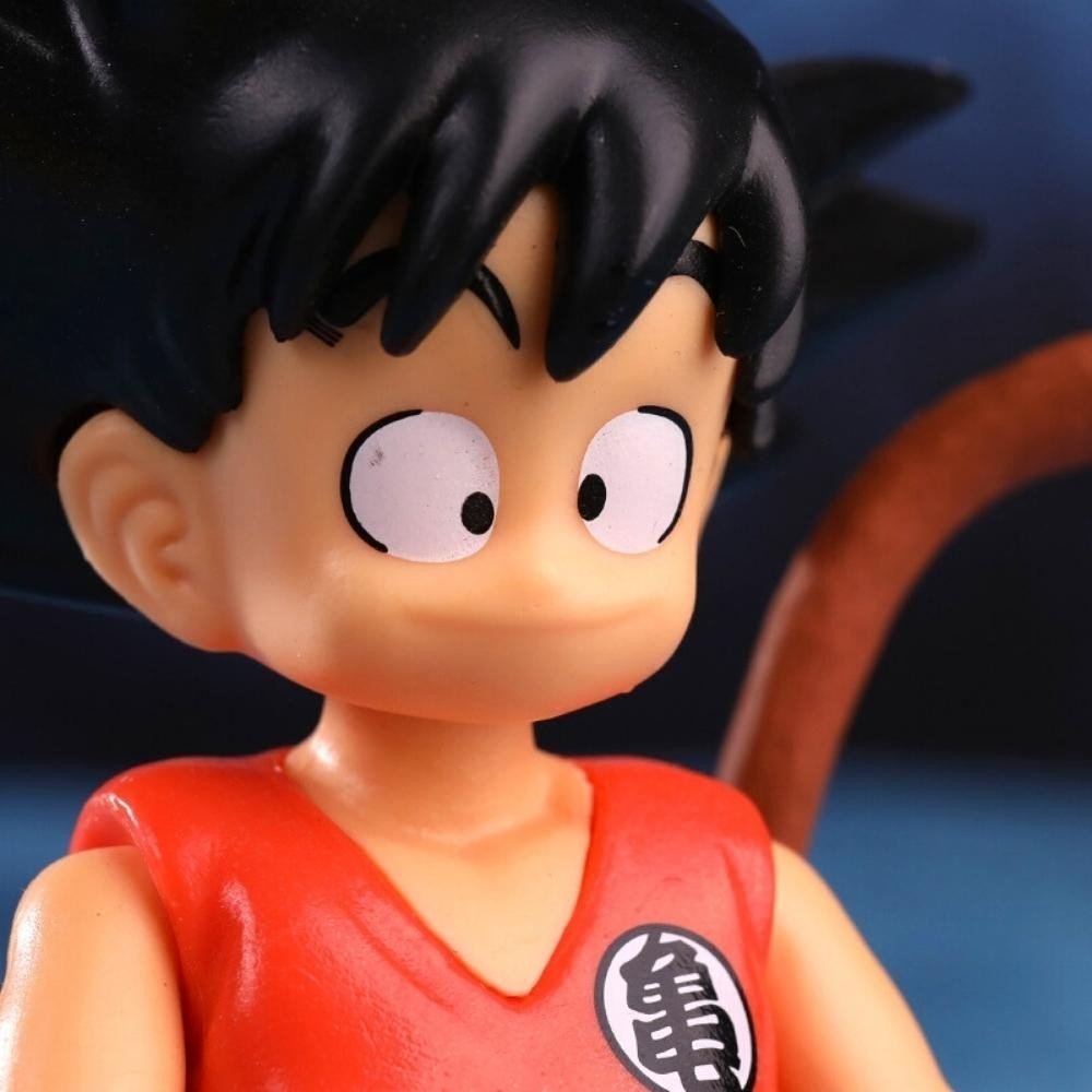 Mô hình DragonBall Songoku hồi nhỏ cầm gậy siêu dễ thương cao 15cm , nặng 300g - Dragon Ball - có hộp màu - N1-K46-T1-S1