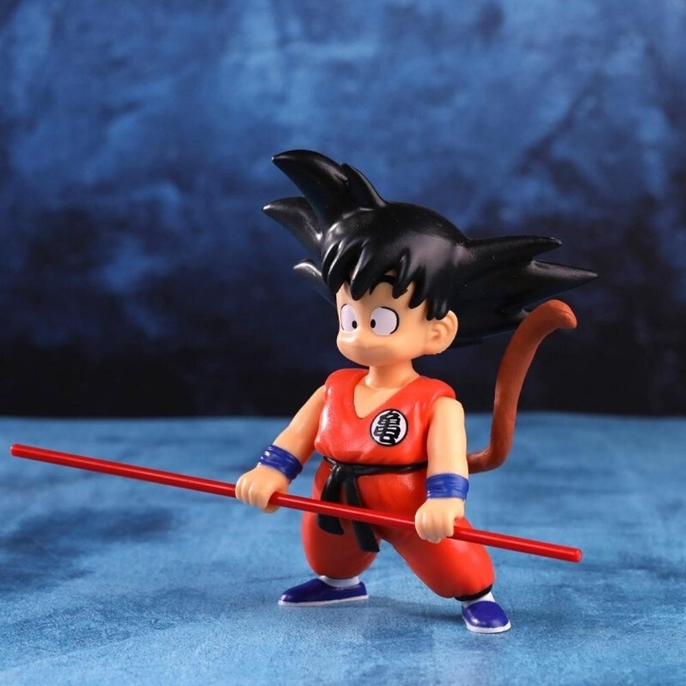 Mô hình DragonBall Songoku hồi nhỏ cầm gậy siêu dễ thương cao 15cm , nặng 300g - Dragon Ball - có hộp màu - N1-K46-T1-S1