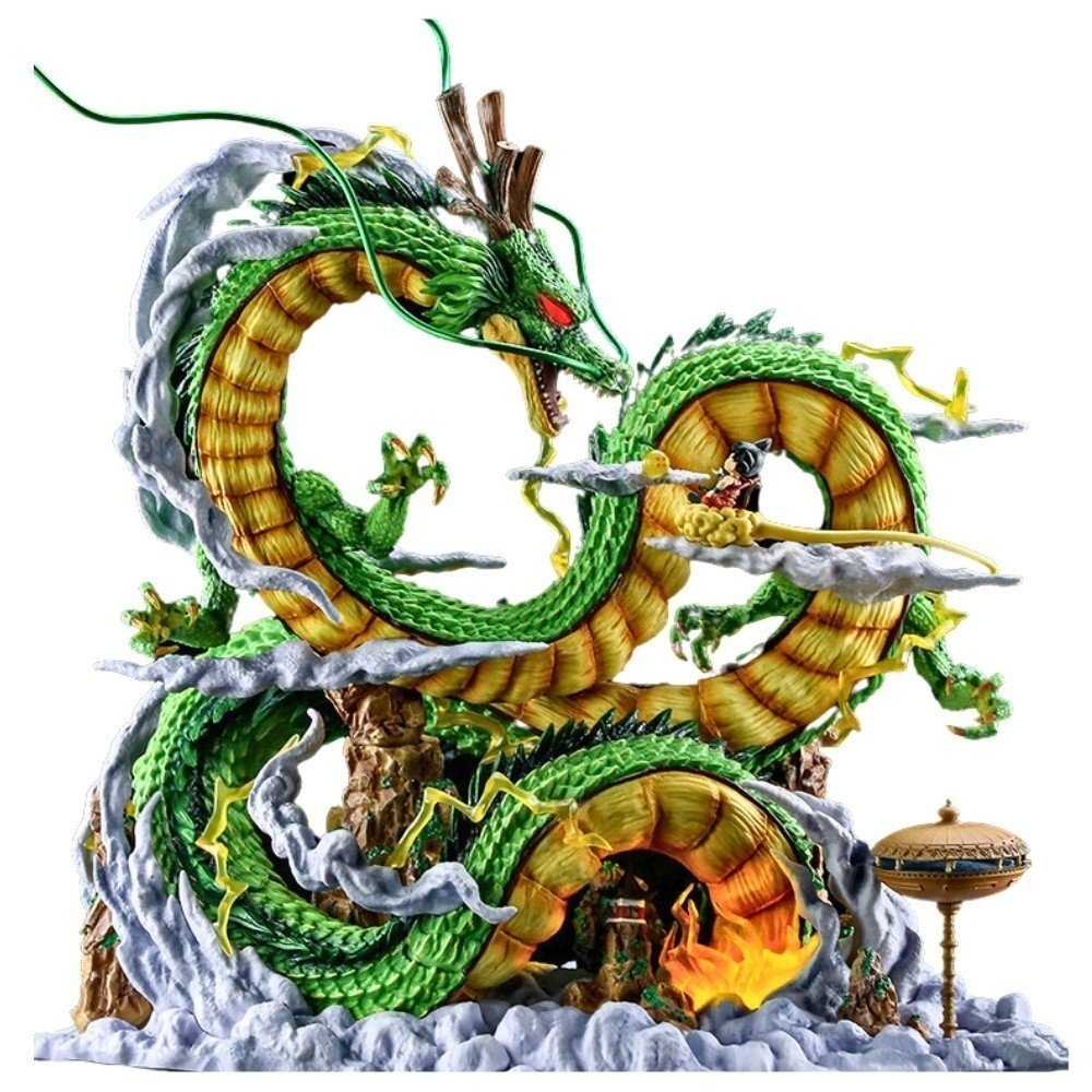 Hàng Loại 1 - Mô Hình Rồng YOYO cao cấp có led ở base + mắt ( khớp nam châm )  Cao 54cm rộng 49cm nặng ~4.5kg - Box xốp - Dragon Ball - K4-T4-S10