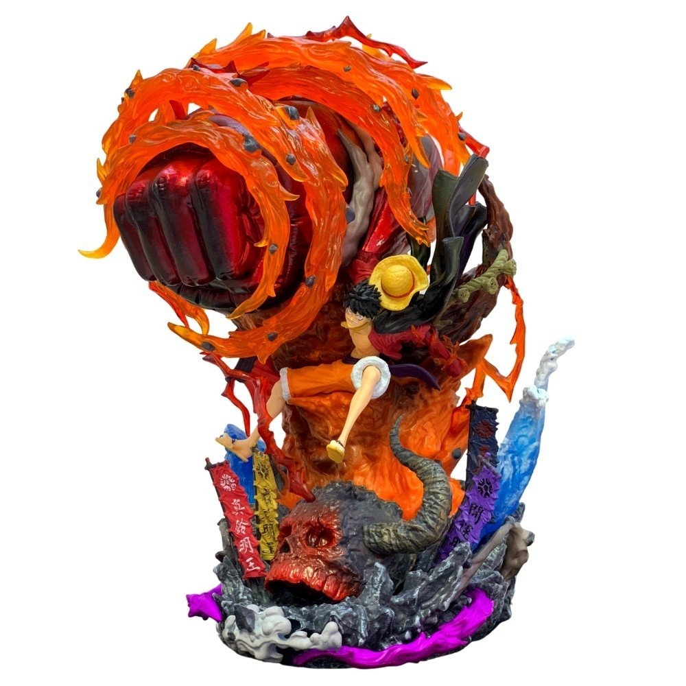 Mô Hình OnePiece Luffy wano gear 3 chiến đấu siêu ngầu cao 23cm nặng 1500g , Figure OnePiece - có vỏ hộp màu - E-14