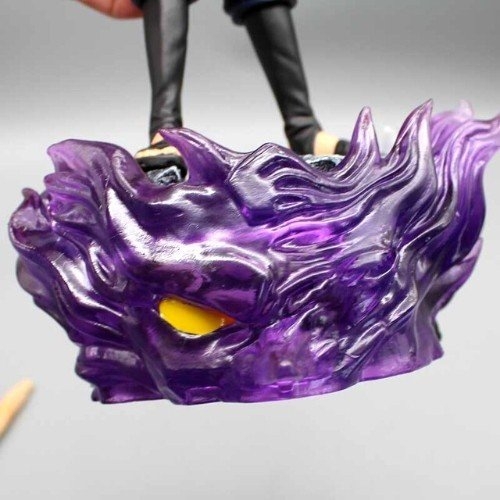 Mô hình Naruto Sasuke siêu ngầu có led ở base cao 39cm nặng 2100 gram -  Figure Naruto - Có hộp màu to đẹp