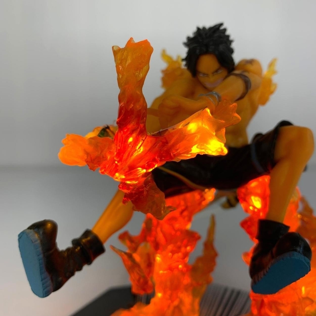 Mô hình OnePiece ACE V2 hàng siêu đẹp đế không chữ có led USB - No Box - Bộ FZ - One Piece - No Box - N2