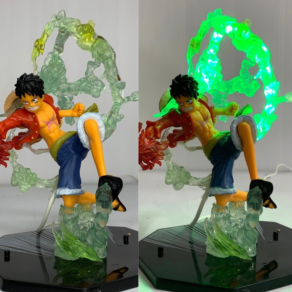 Mô hình Luffy gear 2 haki hàng thường đế không chữ có led USB - Bộ Fzero  - ONE PIECE - No Box