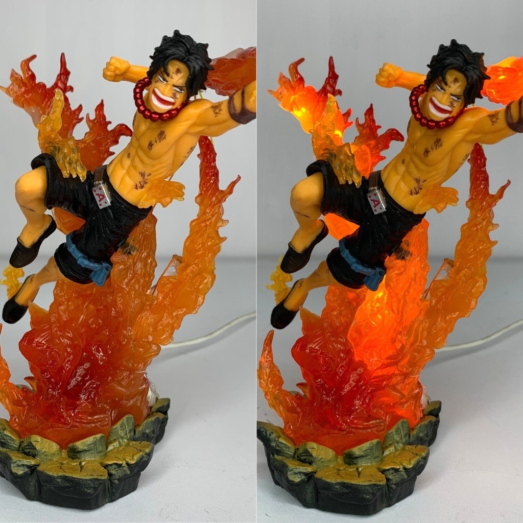 Mô hình OnePiece ACE bản siêu cấp fzero có led USB - One Piece - No Box - N5