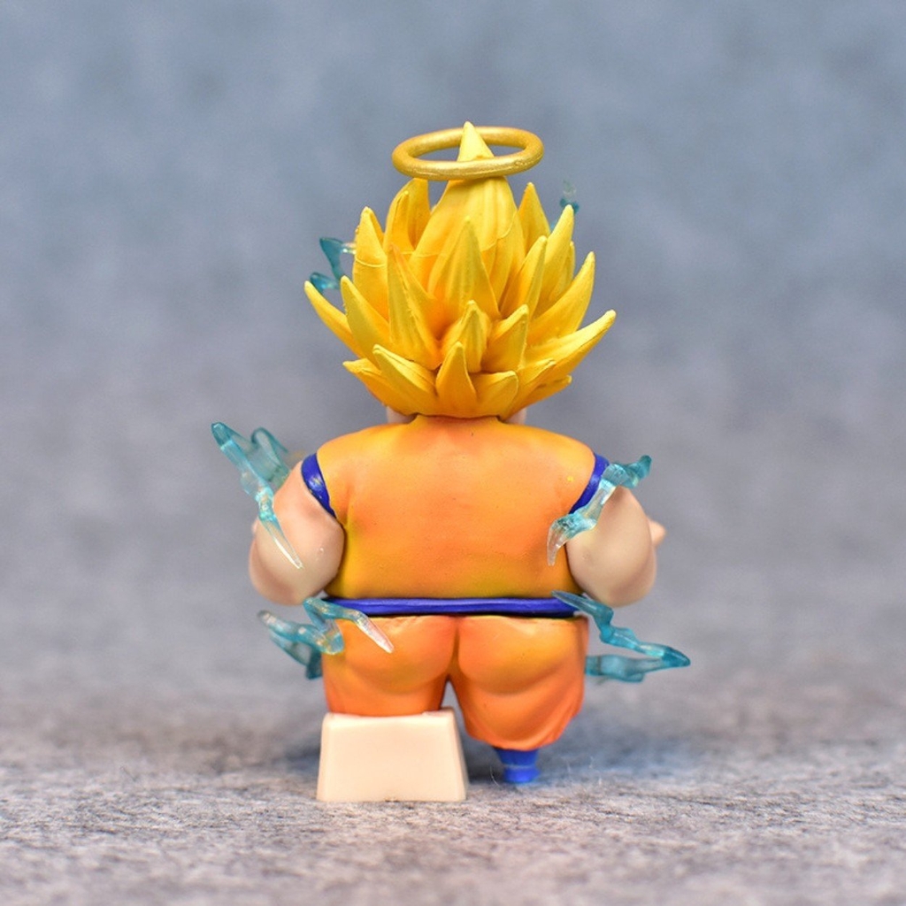 Mô Hình Dragon Ball Songoku béo có hiệu ứng tia sét đẹp hàng cao cấp , cao 9cm - Figure DragonBall - No box - N1-K49-T3-S3