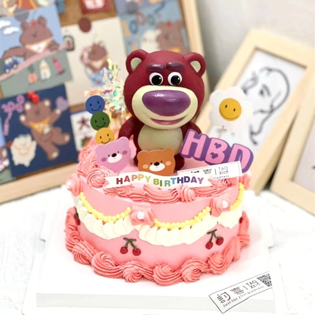Mô Hình Toy Story Gấu Dâu Lotso dáng đứng siêu dễ thương Cao 9cm - nặng 100gram + NO BOX n3-k31-t4-s3