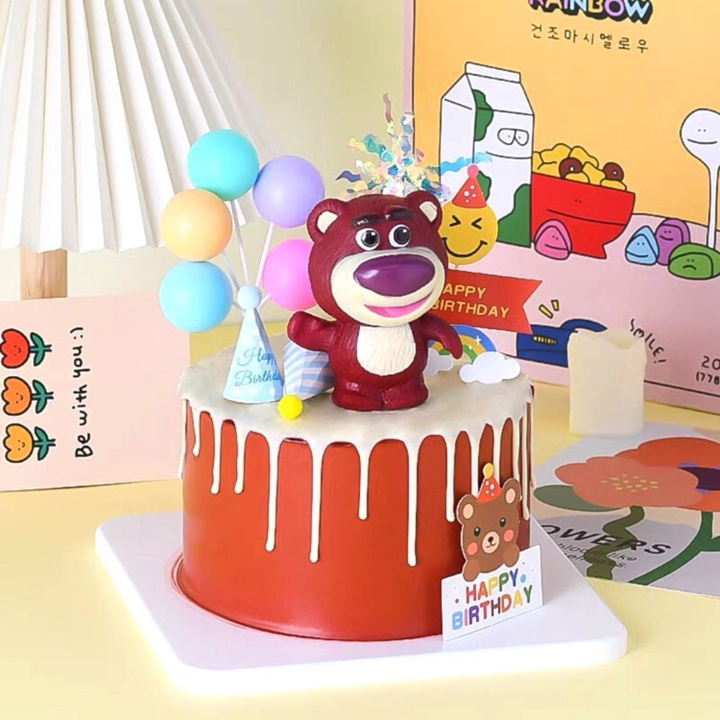 Mô Hình Toy Story Gấu Dâu Lotso dáng đứng siêu dễ thương Cao 9cm - nặng 100gram + NO BOX n3-k31-t4-s3