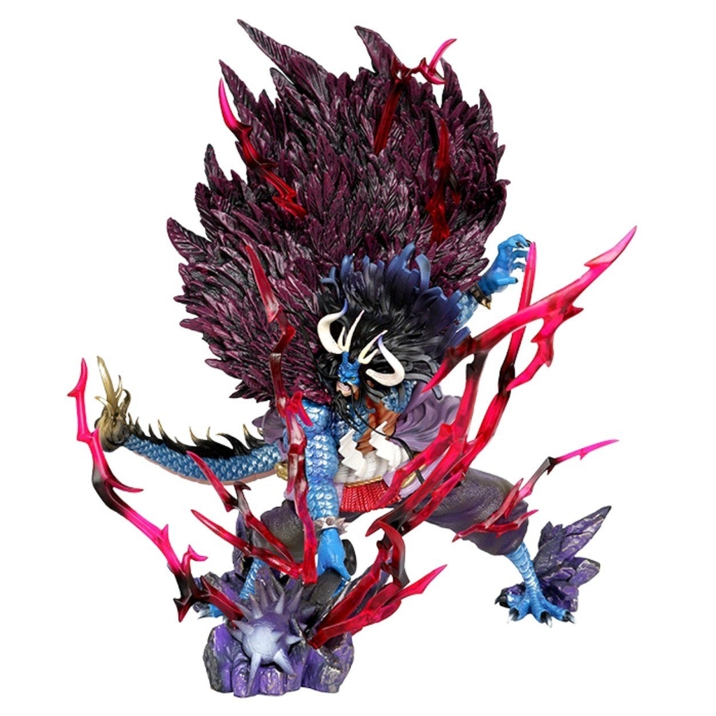 Hàng Loại 1 - Mô Hình OnePiece Kaido dạng rồng siêu đẹp Cao 51cm - rộng 41cm - nặng 5kg + phụ kiện đi kèm Haki + chùy + nam châm đính kèm - Figure OnePiece - Có Hộp - K50-T5-S9