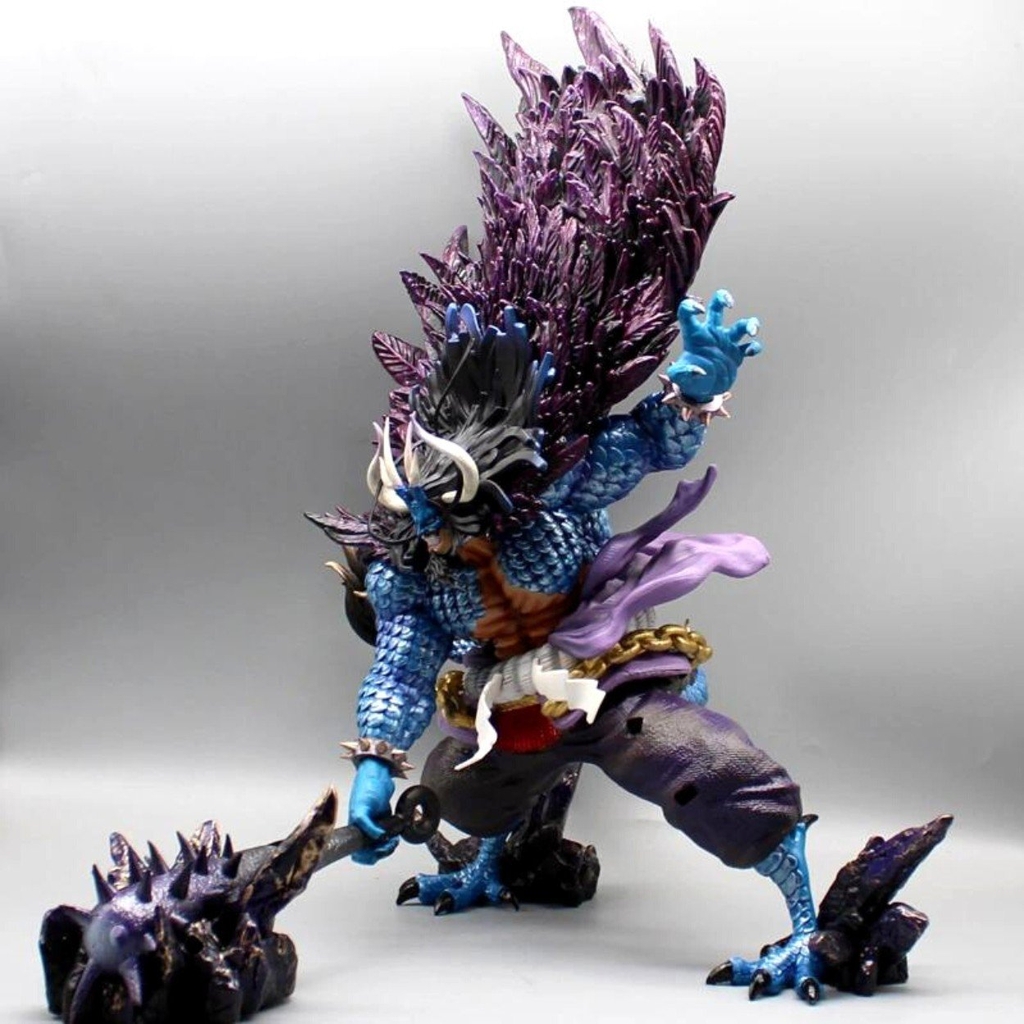 Hàng Loại 1 - Mô Hình OnePiece Kaido dạng rồng siêu đẹp Cao 51cm - rộng 41cm - nặng 5kg + phụ kiện đi kèm Haki + chùy + nam châm đính kèm - Figure OnePiece - Có Hộp - N1-K37-T3-S4