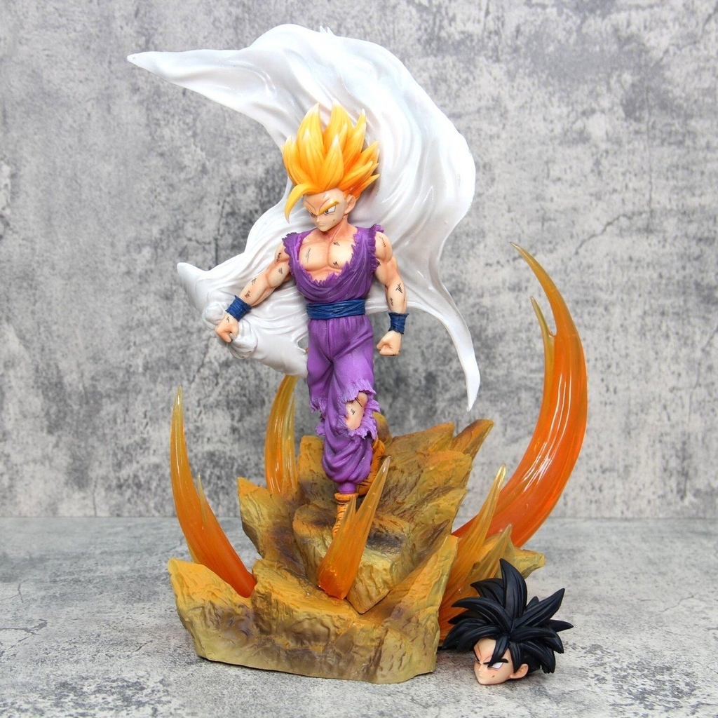 Mô Hình DragonBall -- Gohan ssj2 - Cao 36cm - rộng 30cm - nặng 2kg5 + có 1 đầu thay thế - Figure DragonBall - Có Hộp màu - N3-T5