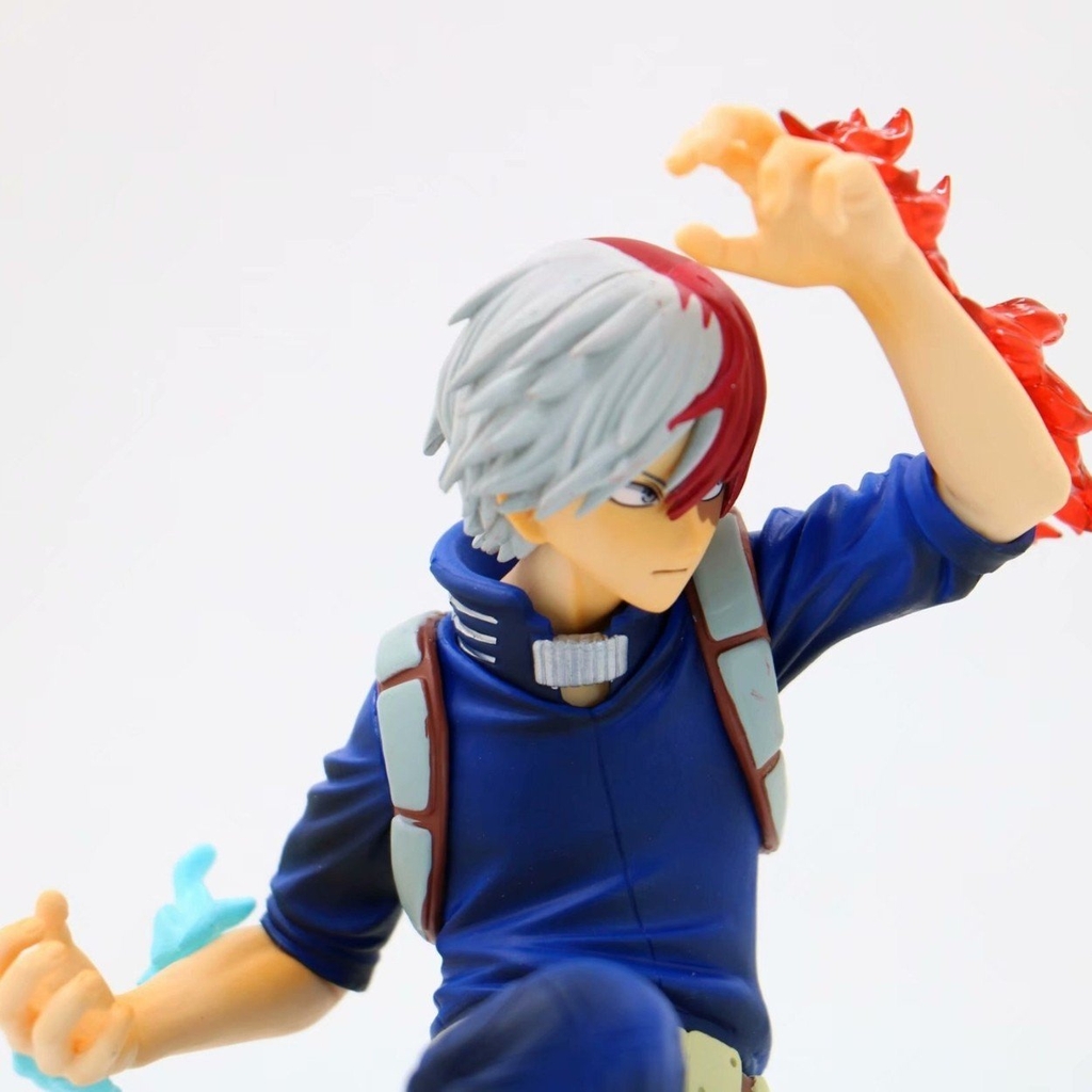 Mô Hình Học Viện Anh Hùng Todoroki Shouto  trạng thái chiến đấu - Cao 18cm - nặng 200gram - My Hero Academia - có hộp màu