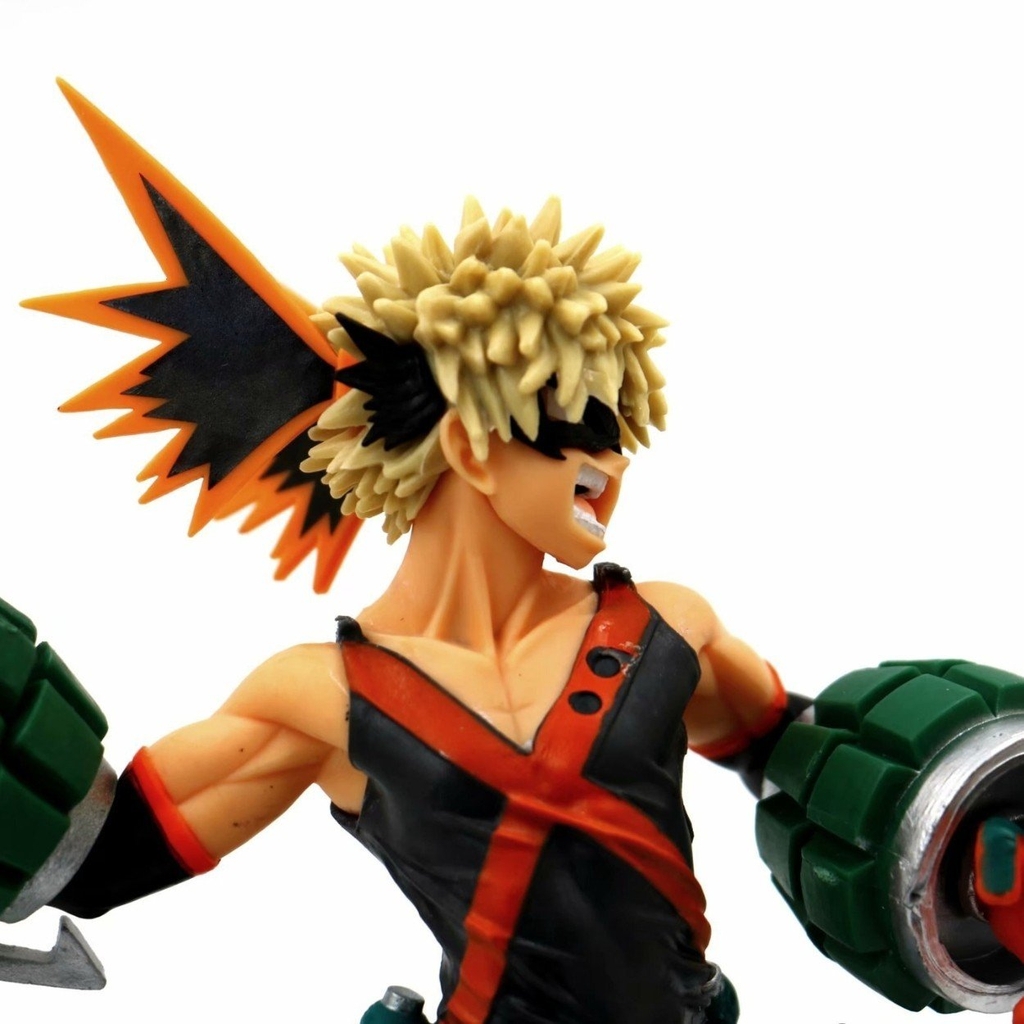 Mô Hình Học Viện Anh Hùng Bakugo Katsuki  trạng thái chiến đấu - Cao 19cm - nặng 230gram - My Hero Academia - có hộp màu