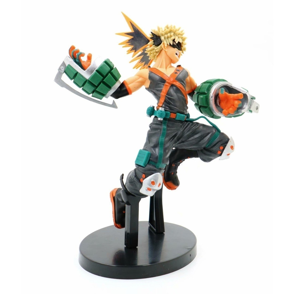 Mô Hình Học Viện Anh Hùng Bakugo Katsuki  trạng thái chiến đấu - Cao 19cm - nặng 230gram - My Hero Academia - có hộp màu