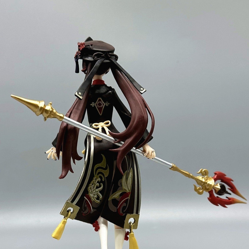 Mô Hình Genshin Impact Hu Tao chiến đấu siêu đẹp - cao 18cm - nặng 180 gram - Figure  Genshin Impact - Có Hộp màu - N1-K34-T2-S1