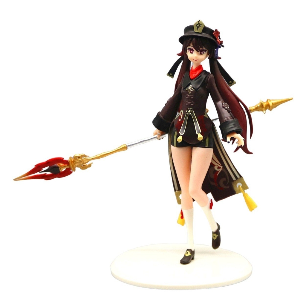 Mô Hình Genshin Impact Hu Tao chiến đấu siêu đẹp - cao 18cm - nặng 180 gram - Figure  Genshin Impact - Có Hộp màu - K20 - T2 - S8
