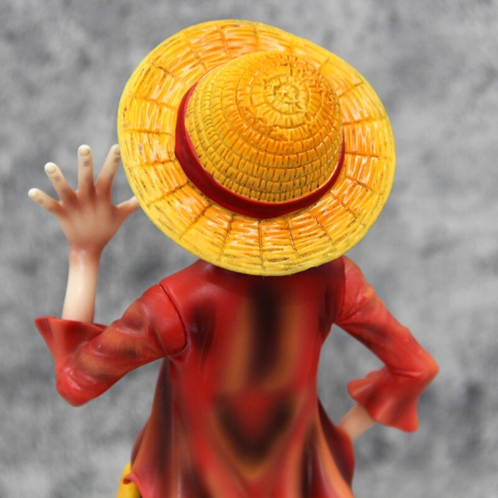 Mô Hình OnePiece Mô Hình Luffy xin chào - Cao 42cm - rộng 18cm - nặng 1kg1 +  có đế đi kèm - One Piece - box bìa  - N1-K30-T5-S2