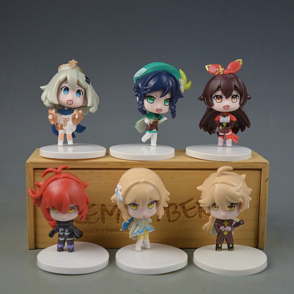 Mô Hình Genshin Bộ 6 nhân vật bản B cao 8cm nặng 150 gram - Figure  Genshin Impact - no box - N3-K34-T2-S3