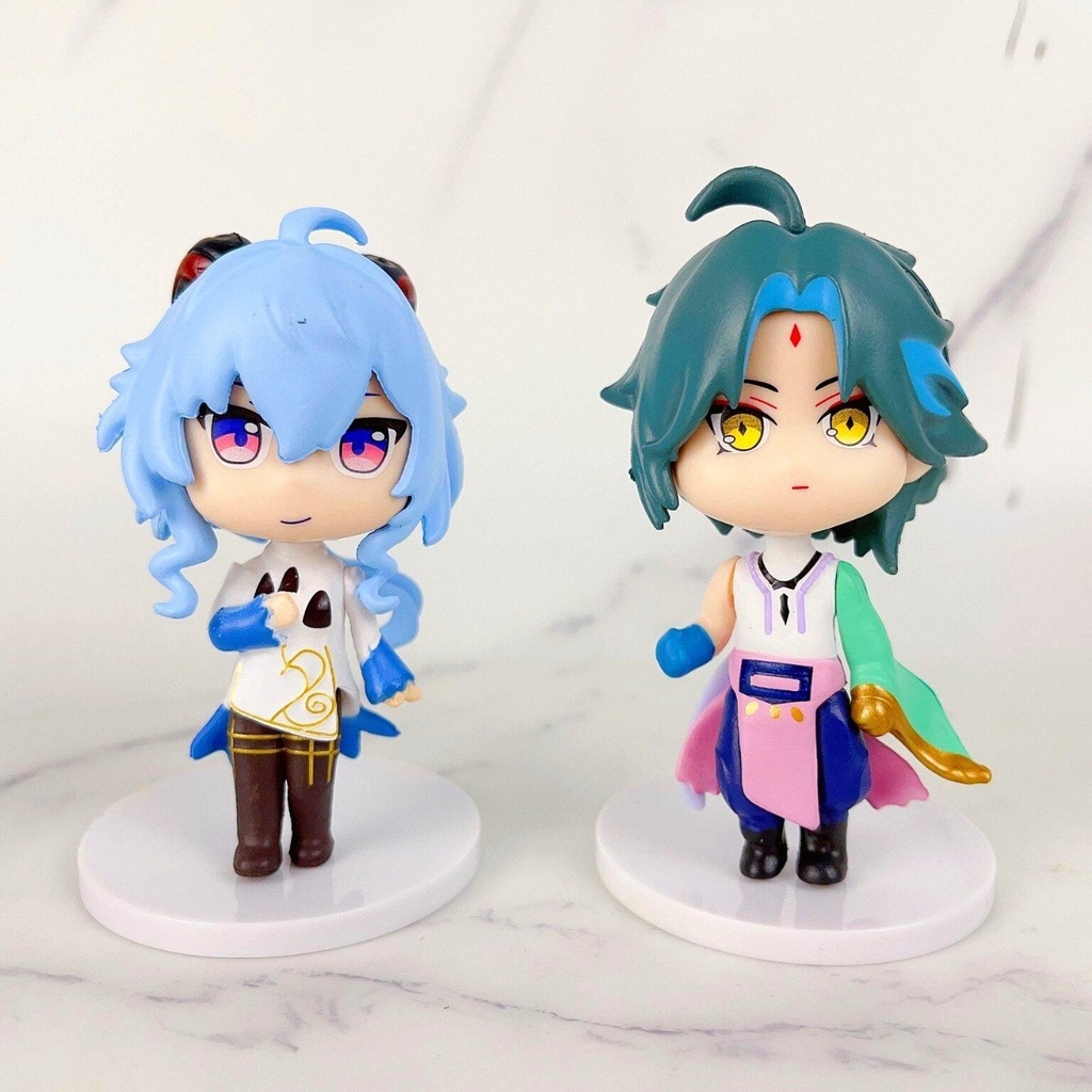 Mô Hình Genshin Bộ 6 nhân vật bản A cao 8cm nặng 300 gram - Figure  Genshin Impact - no box -K19-T2-S6