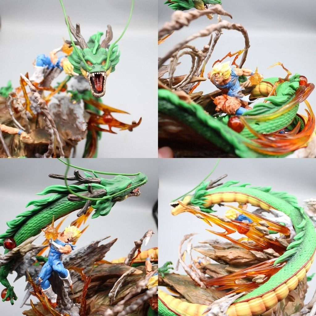 Hàng Loại 2 - Mô Hình DragonBall Goku đại chiến Vegeta siêu đẹp . Cao 30cm - nặng 2kg - rộng 33cm + box bìa - Figure DragonBall - Có Hộp màu N1-K53-T5-S3