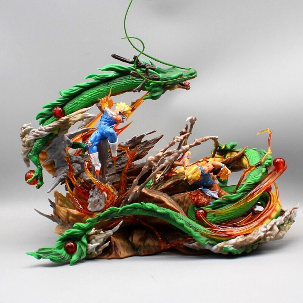Hàng Loại 2 - Mô Hình DragonBall Goku đại chiến Vegeta siêu đẹp . Cao 30cm - nặng 2kg - rộng 33cm + box bìa - Figure DragonBall - Có Hộp màu N1-K53-T5-S3