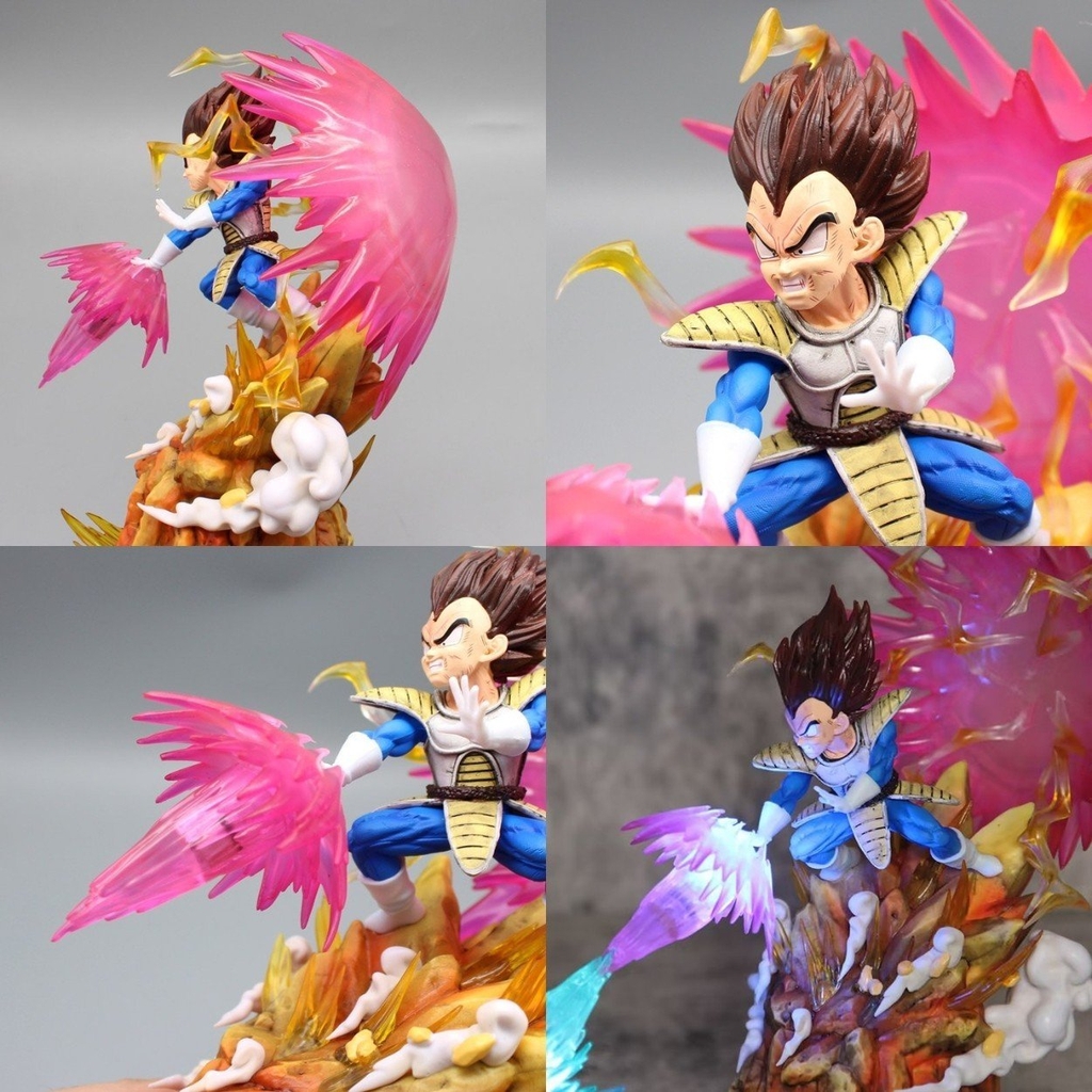 Mô hình DragonBall Vegeta bắn chưởng . Cao 27cm - rộng 14cm . nặng 750gram + FULL BOX + có LED - Dragon Ball - Có Hộp màu - N1-K22-T4-S3