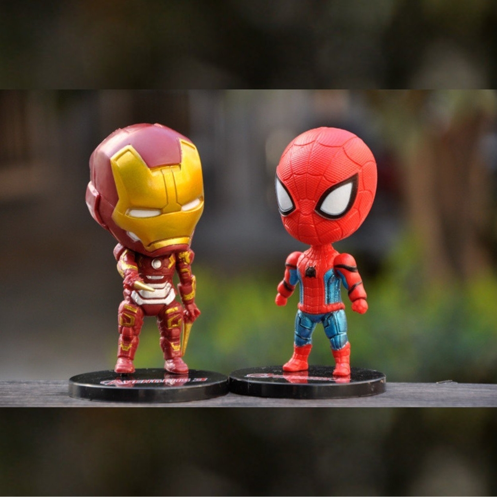 Mô Hình Avenger Bộ 6 các nhân vật siêu anh hùng - Cao 10-11cm - nặng 350gram - Figure Avenger - Bọc túi - No box